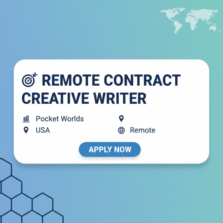 Remote Contract Creative Writer