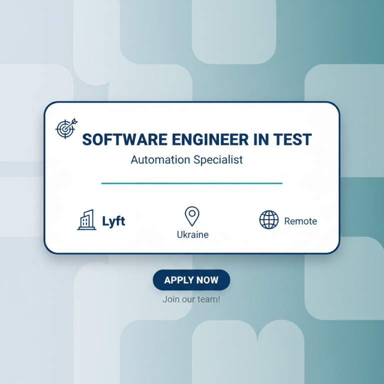 Software Engineer in Test – Automation Specialist