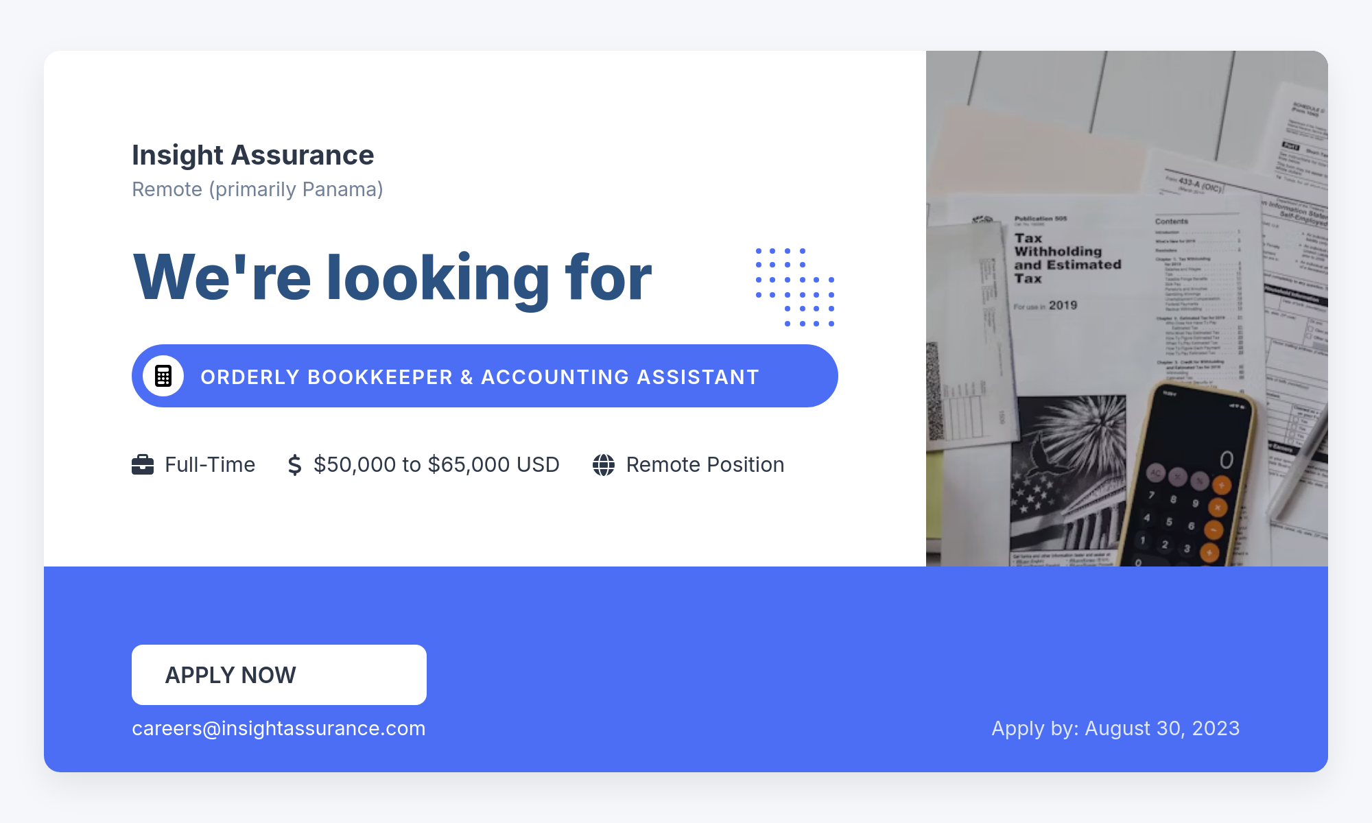 Orderly Bookkeeper and Accounting Assistant