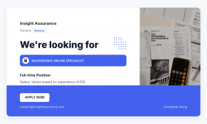 Finance Team Member – QuickBooks Online Specialist