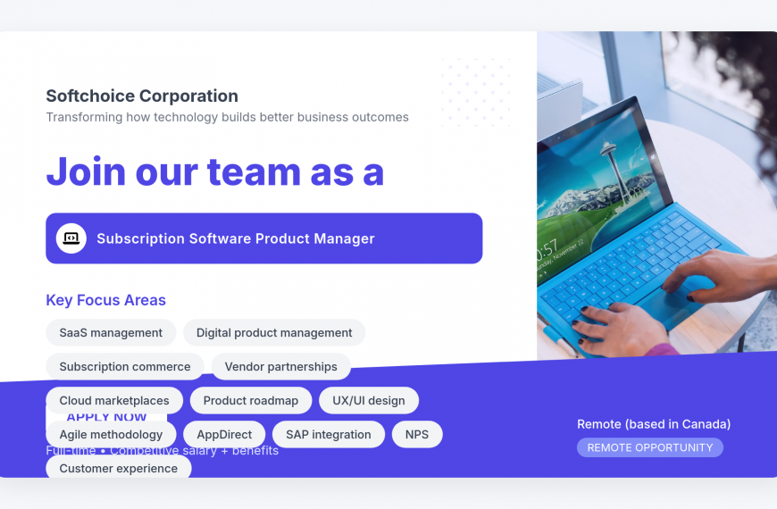 Subscription Software Product Manager –…