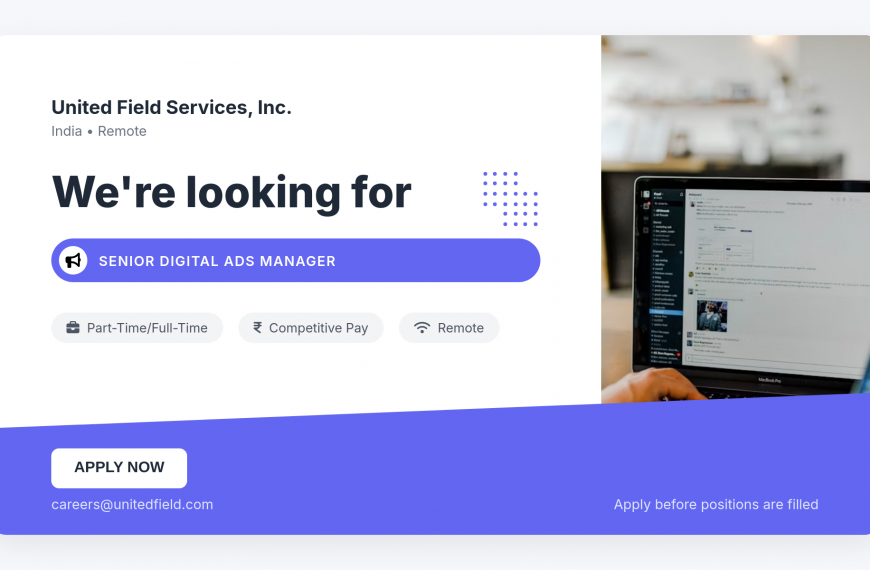 Senior Digital Ads Manager: Google, Facebook, YouTube Campaigns