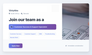 Customer Success & Support Specialist