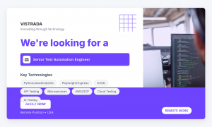 Senior Test Automation Engineer (Remote)