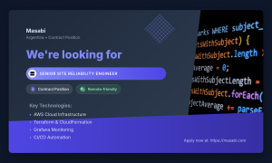 Senior Site Reliability Engineer | Driving Cloud Infrastructure…