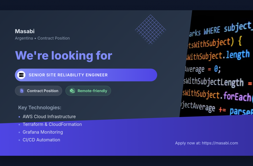 Senior Site Reliability Engineer | Driving Cloud Infrastructure at Scale