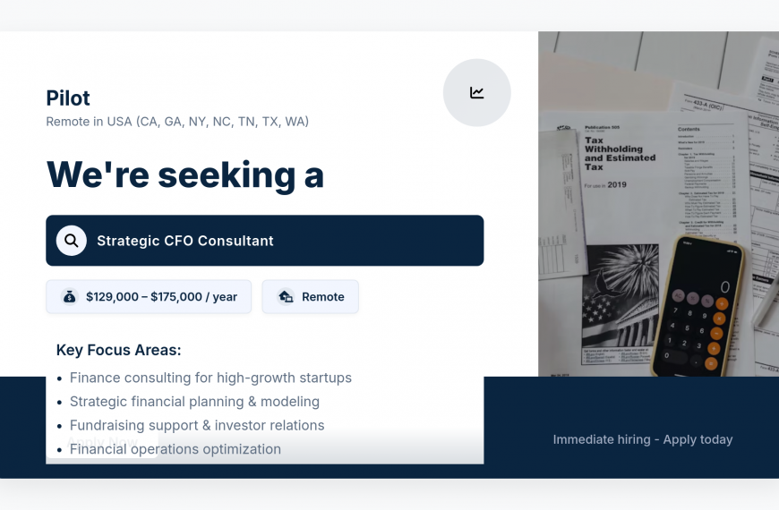 Strategic CFO Consultant for High-Growth Startups