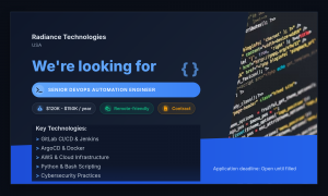 Senior DevOps Automation Engineer – CI/CD Pipeline Specialist