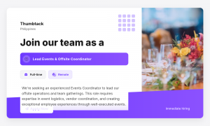 Lead Events & Offsite Coordinator