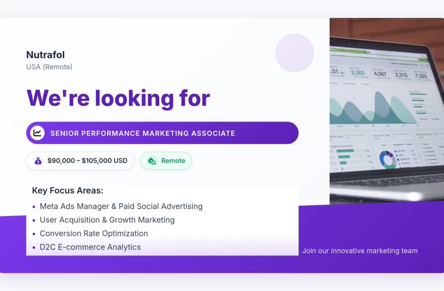 Senior Performance Marketing Associate
