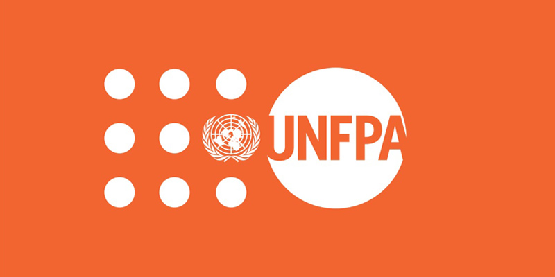 National Consultant UNFPA consultancy role, showing icons for administration, logistics, and gender equality in Turkmenistan.