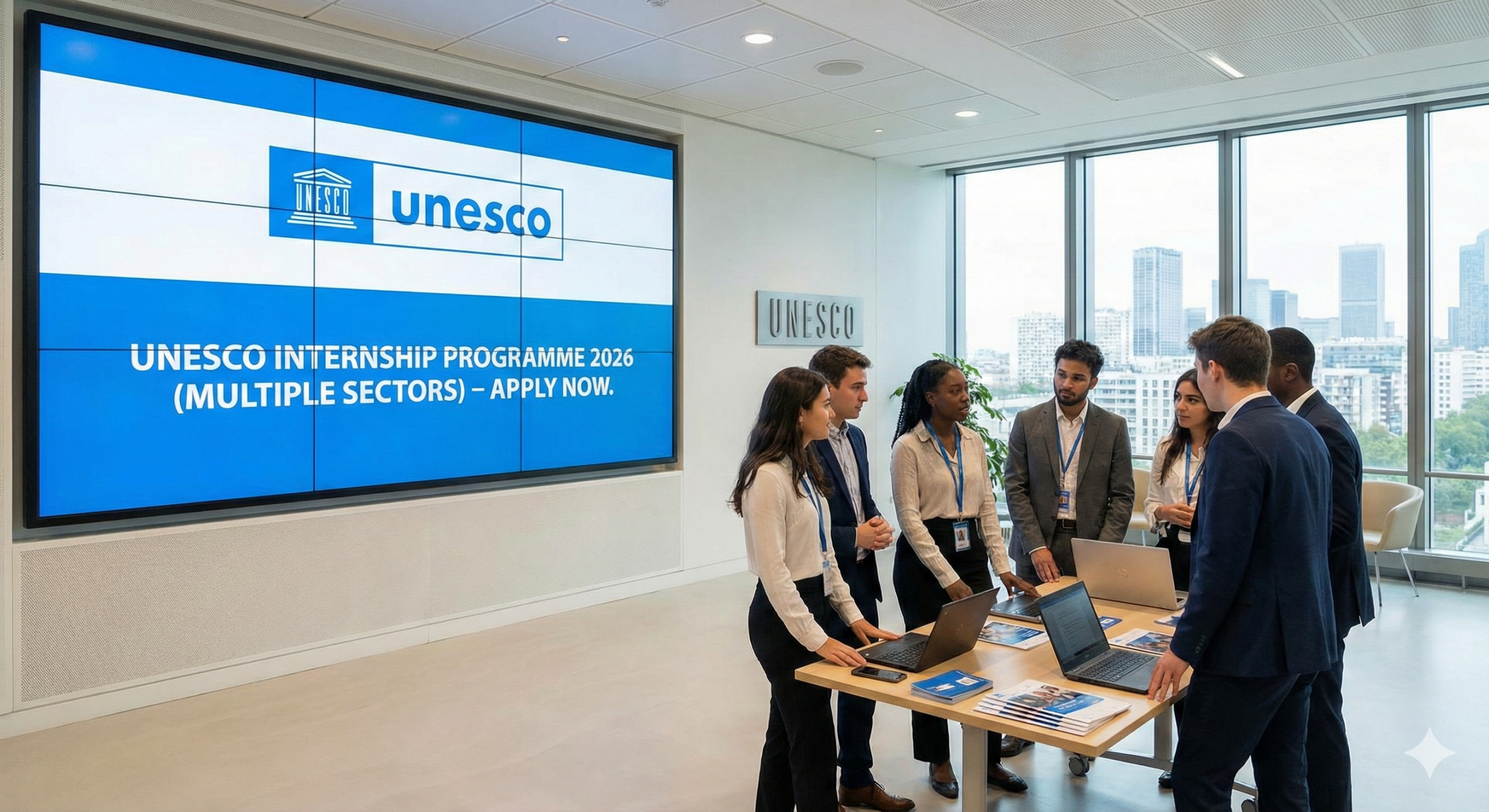 UNESCO Internship Programme 2026 applicants working on global policy documents