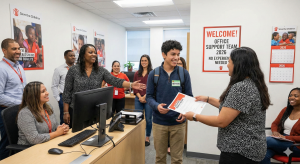 Save the Children Office Support 2026 team meeting in a professional workspace