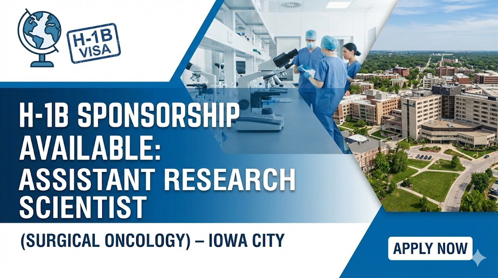 Assistant Research Scientist Surgical Oncology Lab working environment