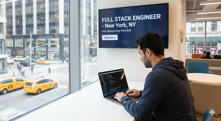 Full Stack Engineer with Visa Sponsorship working environment