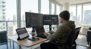 Remote AI Data Engineer working environment