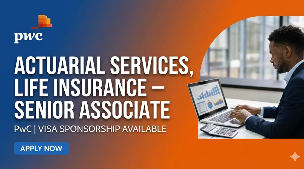 PWC Actuarial Services, Life Insurance – Senior Associate working environment