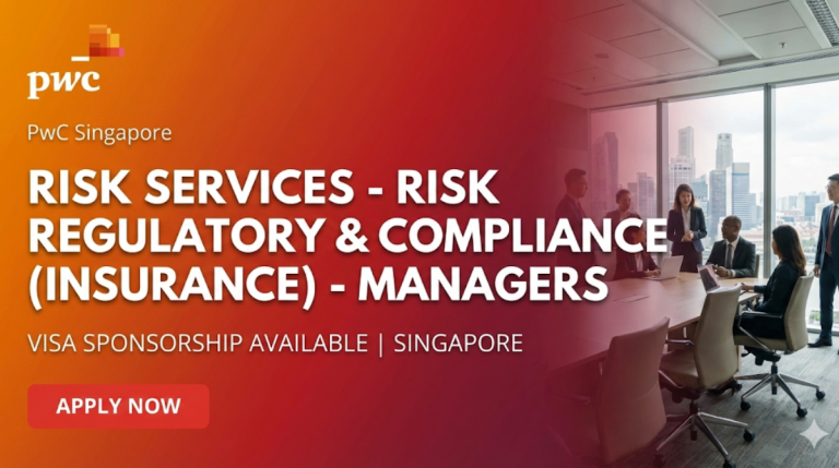 PwC Singapore Risk Services Managers working environment