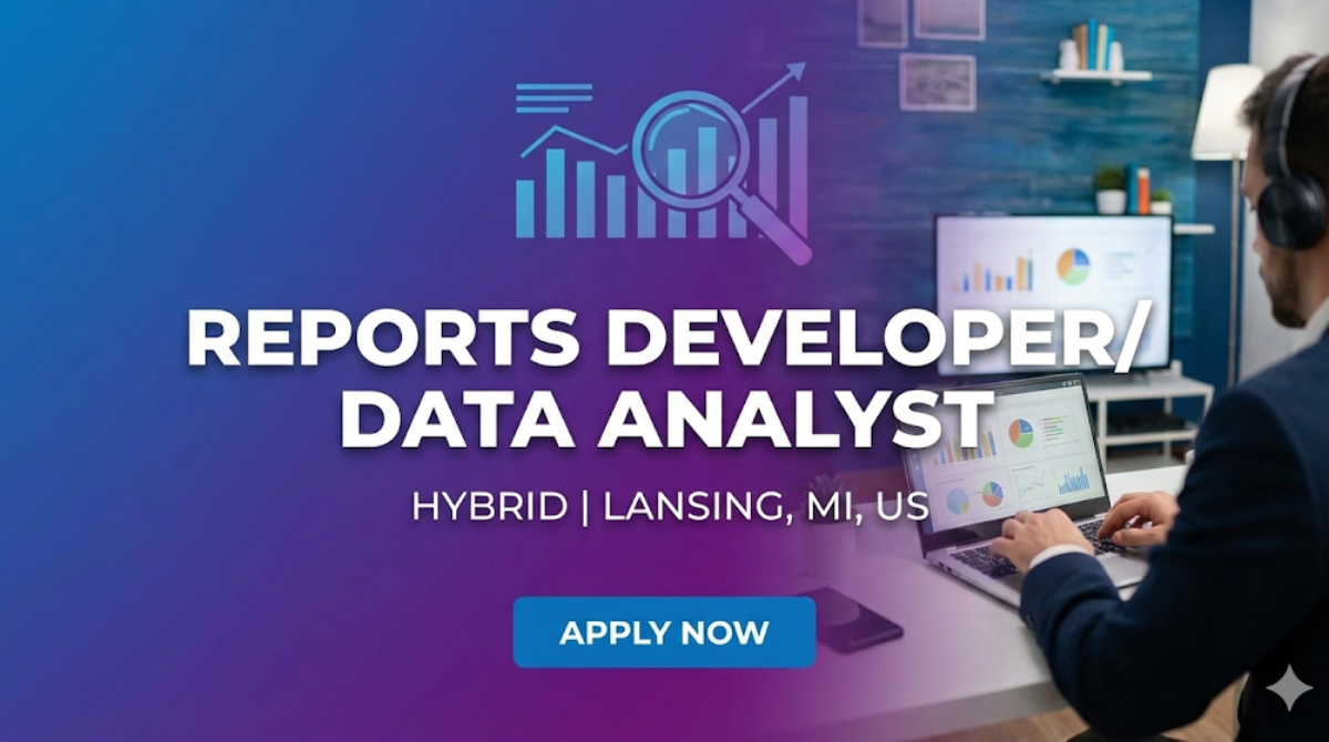 Reports Developer/Data Analyst working environment