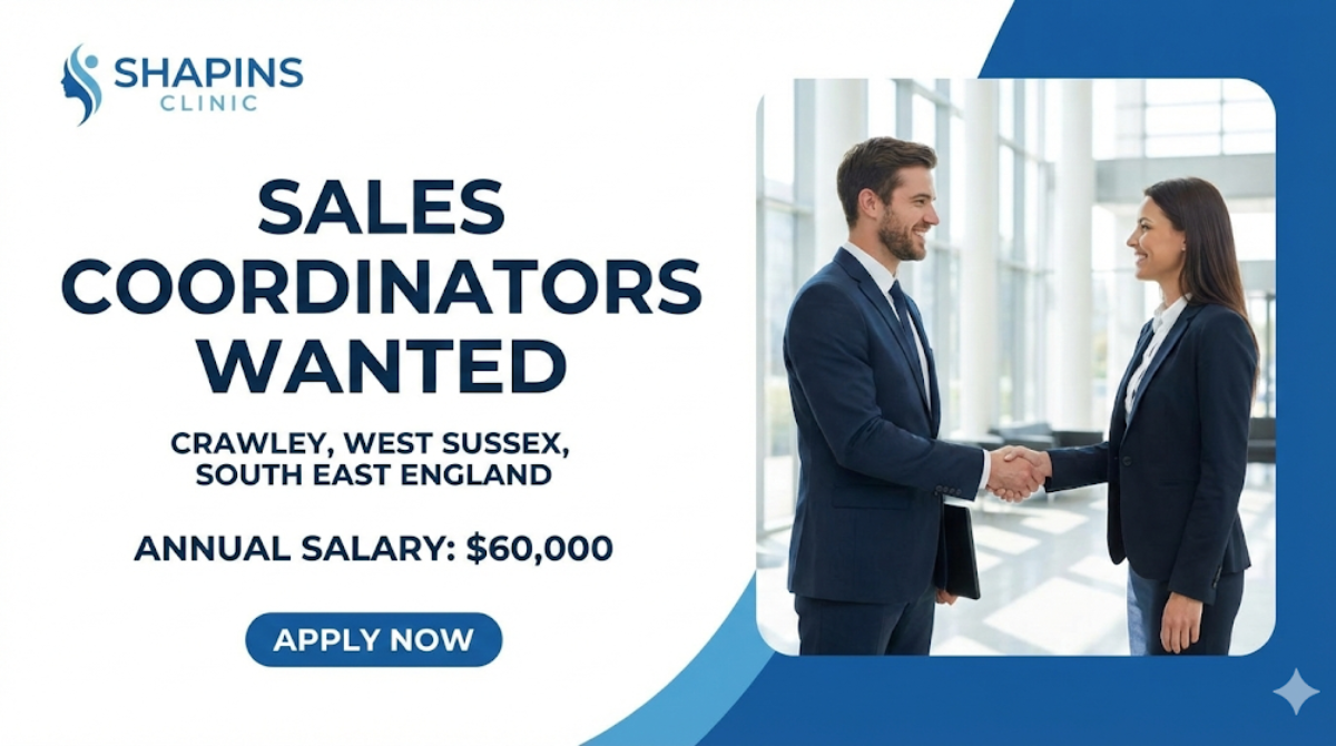 Sales Coordinators at SHAPINS Clinic working environment