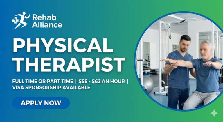 Physical Therapist visa sponsorship 2026 working environment