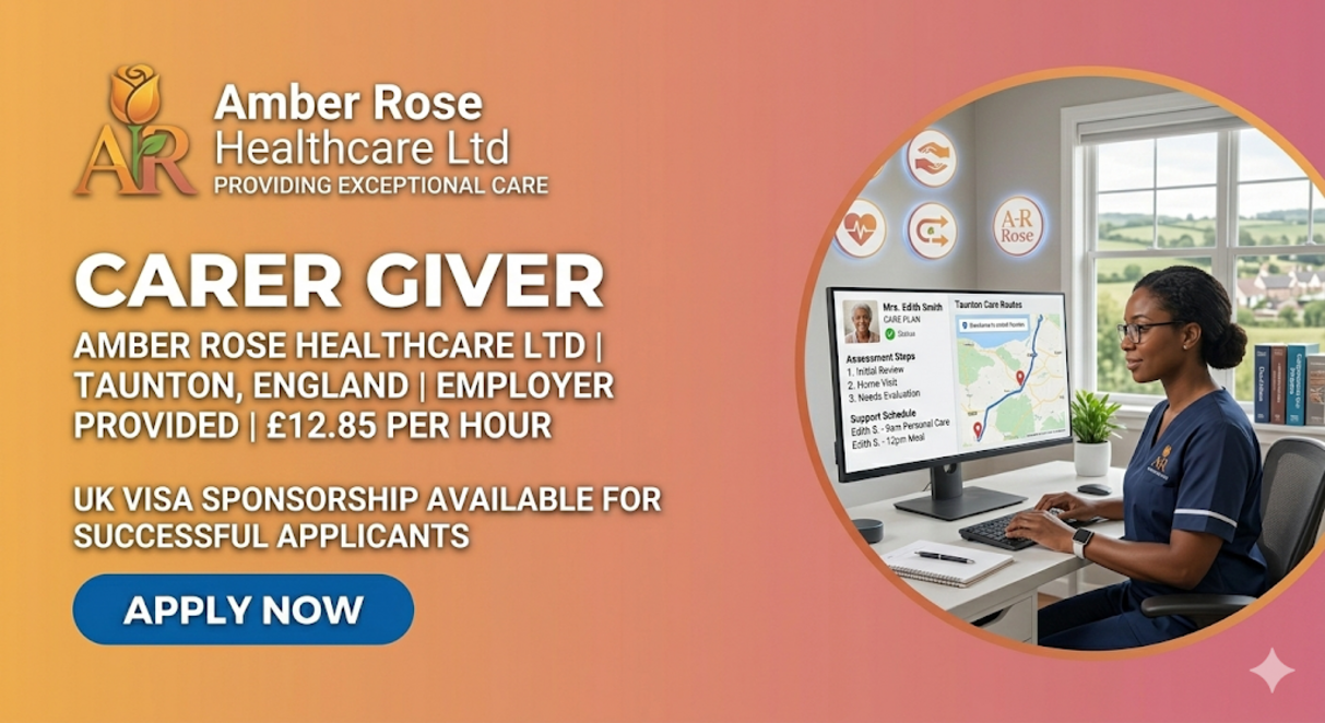 Carer givers at Amber Rose working environment