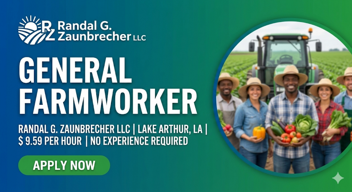 General Farmworker working environment