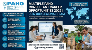 multiple PAHO careers consultant working environment