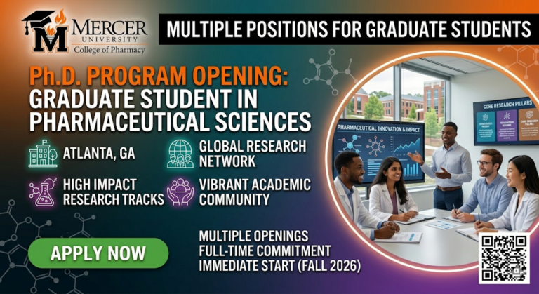 Graduate students for PhD program working environment