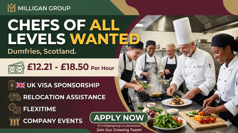 Chefs of all levels wanted working environment