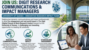 University of Sussex Digit Research Communications Manager 2026