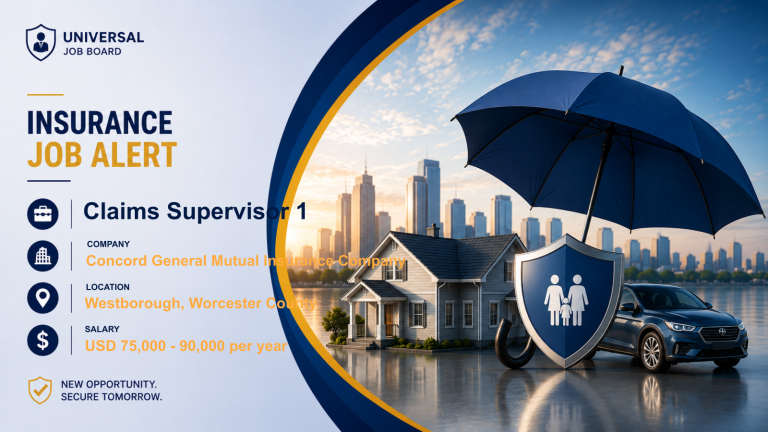 Claims Supervisor — Insurance job opening