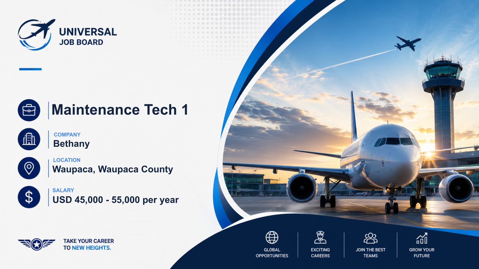 Maintenance Tech — aviation job opening
