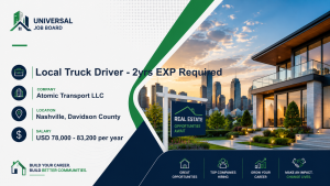 Local Truck Driver - 2yrs EXP Required