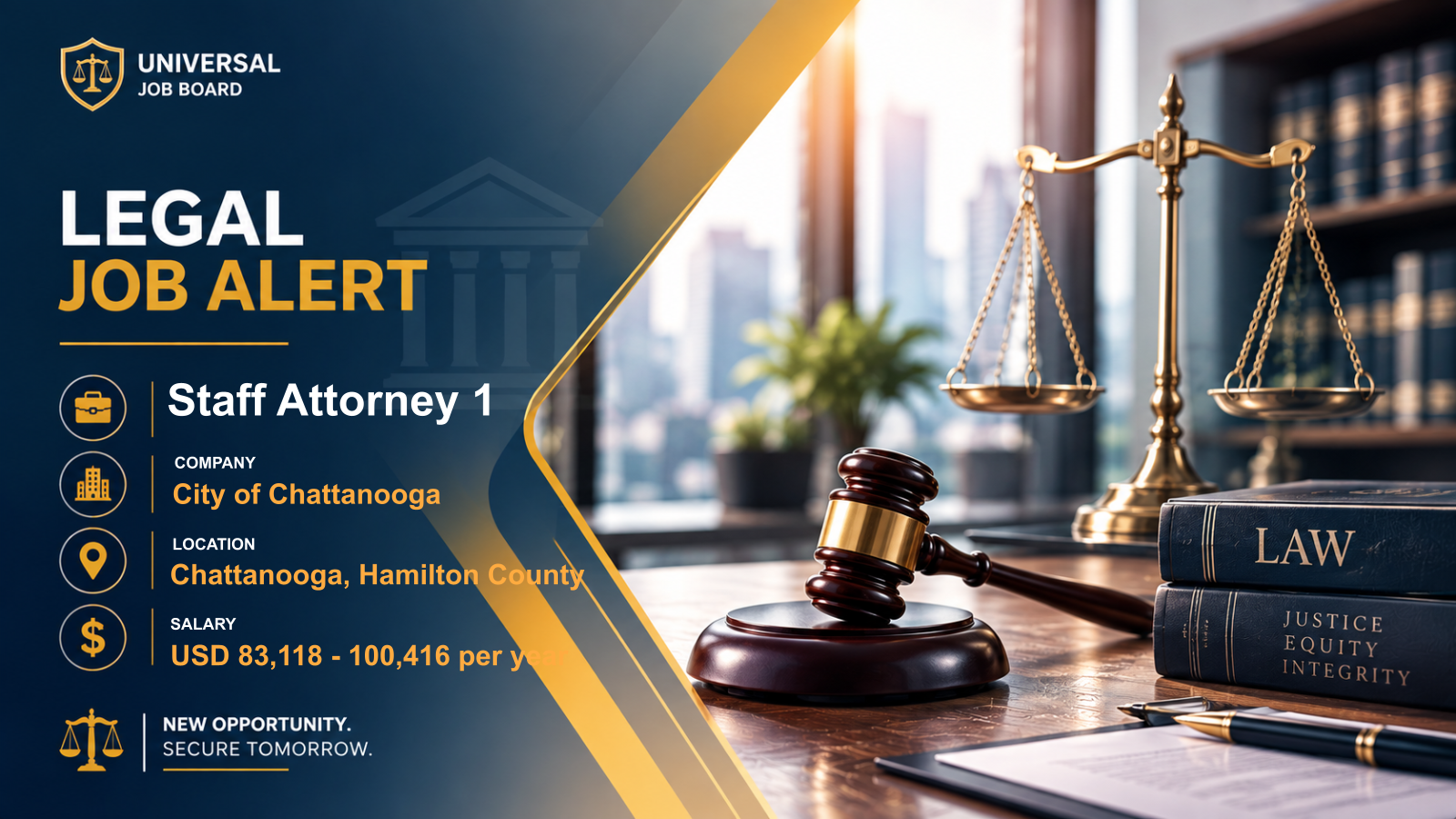 Staff Attorney 1 — City of Chattanooga legal role