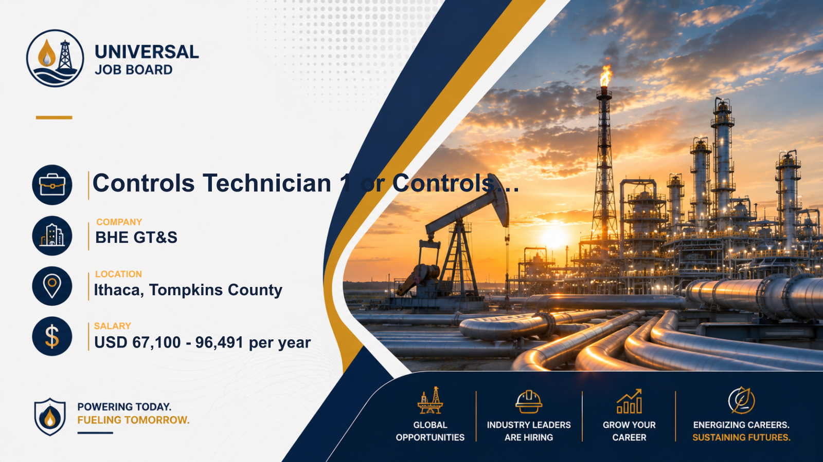 Controls Technician — BHE GT&S job opening
