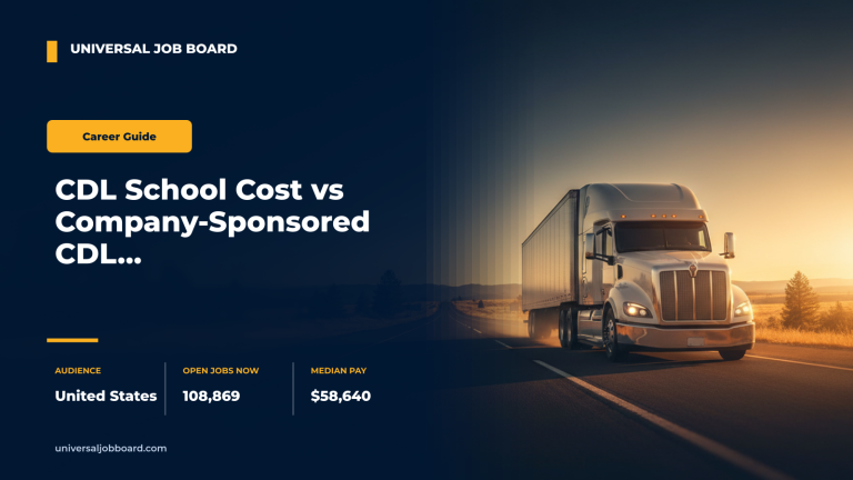 cdl training cost -- school vs sponsored