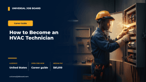 how to become an hvac technician -- technician servicing air conditioner